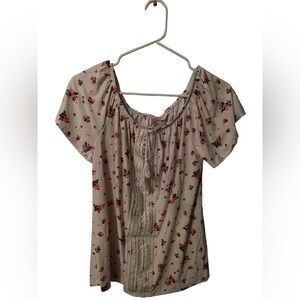 Bobbie Brooks Floral Blouse Size Small